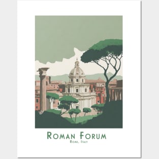 Elegant Roman Forum Forum Romanum - Travel Poster Rom, Italy Posters and Art